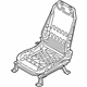 Mitsubishi 6921A593 Seat Frame, Driver Side