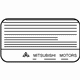 Mitsubishi 7430A101 Emission Label