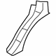 Mitsubishi 5313A454 Pillar Reinforcement, Passenger Side