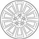 Mitsubishi 4250D789 Wheel, Alloy Silver/Black