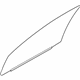Mitsubishi 5706A693 Door Glass, Driver Side