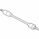 Mitsubishi 3715A207 Axle Assembly, Driver Side