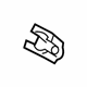 Mitsubishi 7405A287 Molding Retainer Clip, Driver Side
