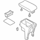 Mitsubishi 8011B976XB Floor Console Black/Silver