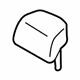 Mitsubishi 6971A554HA Headrest, Outer Gray