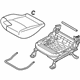 Mitsubishi 87350W774P Cushion Assembly, Driver Side Gray