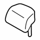 Mitsubishi 6971A143XB Headrest, Outer Black