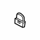 Mitsubishi 6977A772XA Latch Cover, Passenger Side