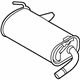 Mitsubishi 1571B651 Muffler