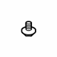 Mitsubishi MB814162 Bumper Cover Retainer Clip