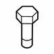 Mitsubishi 1035A572 Valve Cover Bolt