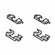 Mitsubishi 4605B482 Brake Pads Clip