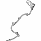 Mitsubishi 4820A262 Parking Brake Cable, Passenger Side