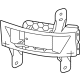 Mitsubishi 284K0W010P Blind Spot Radar, Passenger Side