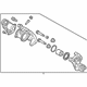 Mitsubishi 4605C043 Caliper Assembly, Driver Side