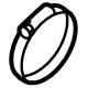 Mitsubishi MD132287 Air Inlet Hose Clamp