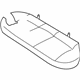 Mitsubishi MR648834 Seat Cover Medium Gray