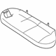 Mitsubishi MR648830 Seat Cushion Medium Gray