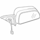Mitsubishi MR978125RC Mirror Assembly, Driver Side Red