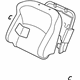 Mitsubishi 6901B392XA Seat Back Assembly, Passenger Side Black