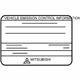 Mitsubishi 7430C695 Emission Label