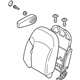 Mitsubishi 6901B739HF Seat Back Assembly, Driver Side Dark Gray
