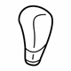 Mitsubishi 2410A055XA Shift Knob