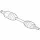 Mitsubishi 3815A445 Axle Assembly, Driver Side