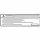 Mitsubishi 5813A094 Caution Label