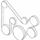 Mitsubishi MN183597 Serpentine Belt
