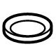 Mitsubishi MF660067 Drain Plug Gasket Copper