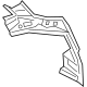 Mitsubishi 5314A741 Upper Pillar, Driver Side