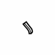 Mitsubishi MD198553 Front Cover Gasket, Driver Side