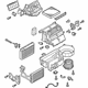 Mitsubishi 7800A512 A/C & Heater Assembly