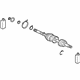 Mitsubishi 3817A182 Outer Boot, Driver Side