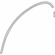 Mitsubishi 7407A354 Wheel Opening Molding Seal Strip