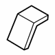 Mitsubishi MR763850 Track End Cover, Passenger Side Gray
