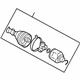 Mitsubishi 3817A005 Inner Joint Assembly, Passenger Side