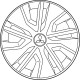 Mitsubishi 4252A140 Wheel Cover