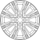Mitsubishi 4250G475 Wheel, Alloy