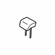 Mitsubishi 6971A550XA Headrest, Center