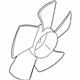 Mitsubishi MR281613 Fan Blade