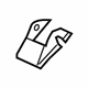 Mitsubishi 6977A062 Anchor Cover, Passenger Side
