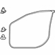 Mitsubishi 5725A345 Door Weatherstrip, Driver Side