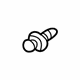 Mitsubishi MS240581 Lower Quarter Trim Bolt