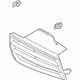 Mitsubishi MR520737 Grille Assembly, Driver Side