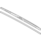 Mitsubishi 8250B219 Front Blade, Driver Side, Rubber