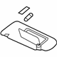 Mitsubishi 7620A625HA Sunvisor, Driver Side Gray