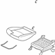 Mitsubishi 87350W491P Cushion Assembly Gray