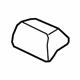 Mitsubishi 6971A062XA Headrest, Outer Black